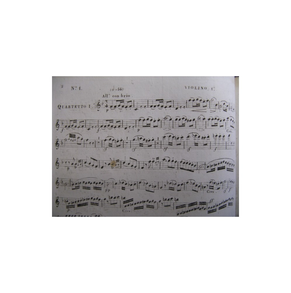 BEETHOVEN Quatuors Intégrale 1er Violon ca1830