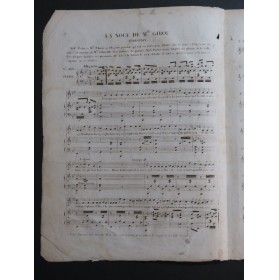 PLANTADE Charles La Noce de Melle Gibou Chant Piano ca1830