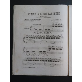CROISEZ Alexandre Hymne A L'Eucharistie Piano XIXe siècle