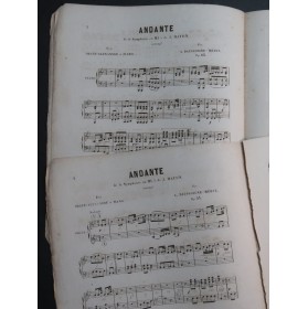 DAUSSOIGNE-MÉHUL A. Andante Symphonie Mib Piano Orgue ca1860