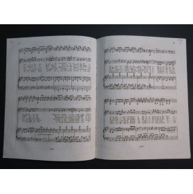 AUBER D. F. E. Le Maçon Ronde Chant Guitare ou Piano ou Harpe ca1827