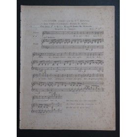 MÉHUL L'Irato ou l'Emporté No 5 Couplets Chant Piano ca1810