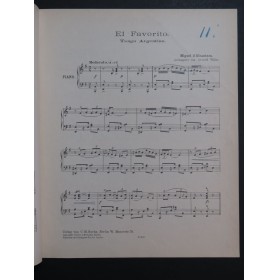 ALCANTARA Miguel El Favorito Piano 1913