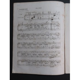 BURGMÜLLER Frédéric Divertissement No 1 Lucia di Lamermoor Piano ca1840