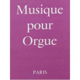 Musique pour Orgue Catalogue Alphonse Leduc 1958