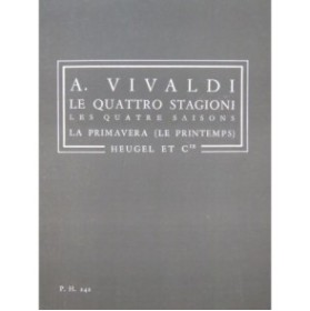 VIVALDI Antonio Le Quattro Stagioni Les 4 Saisons La Primavera Orchestre 1987