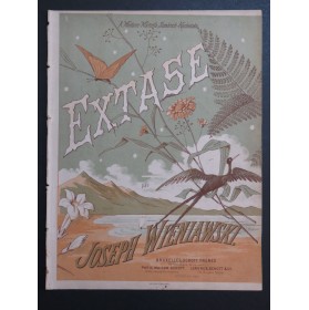 WIENIAWSKI Joseph Extase Chant Piano ca1885