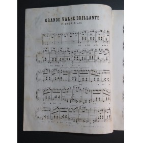CHOPIN Frédéric Valse op 18 en Mi bémol Piano XIXe