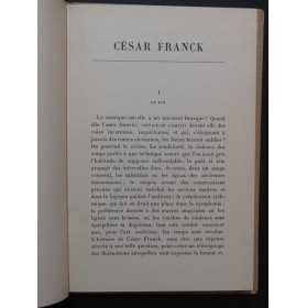 EMMANUEL Maurice César Franck Etude Critique 1930