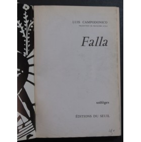 CAMPODONICO Luis Manuel de Falla 1959