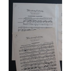 MOZART W. A. Abendempfindung Piano Violon ou Violoncelle ca1860