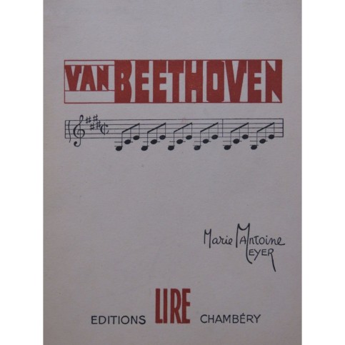 MEYER Marie Antoine Louis Van Beethoven Biographie 1946