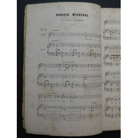 CHOUDENS Antony 20 Mélodies 1ère Série Dédicace Chant Piano ca1872
