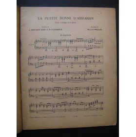 POLLET Marcel La Petite Bonne d'Abraham Dédicace Chant Piano 1918