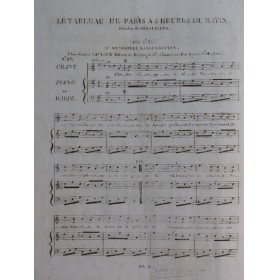 Le Tableau de Paris à 5 heures du matin Chant Piano ou Harpe ca1820