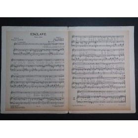 ROBERTI Chico et WHITE Daniel Esclave Chant Piano 1951
