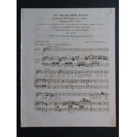 PAER Ferdinand Duo delle Finte Rivali Chant Piano ca1820