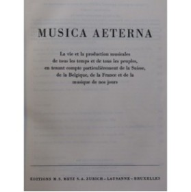 SCHMID Gottfried Musica Aeterna 2 volumes 1952