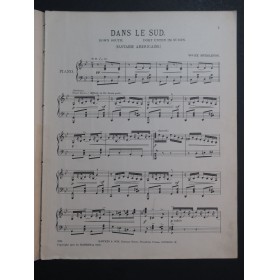 MYDDLETON W. H. Dans la Sud Piano 1901