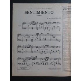 MELFI A. Mario Sentimiento Piano 1932