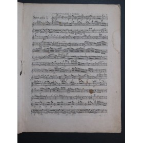 PLEYEL Ignace Six Sonatas Flûte ou Violon ca1798