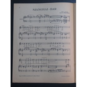 STEGGERDA Johnny Sjanghai-Bar Chant Piano