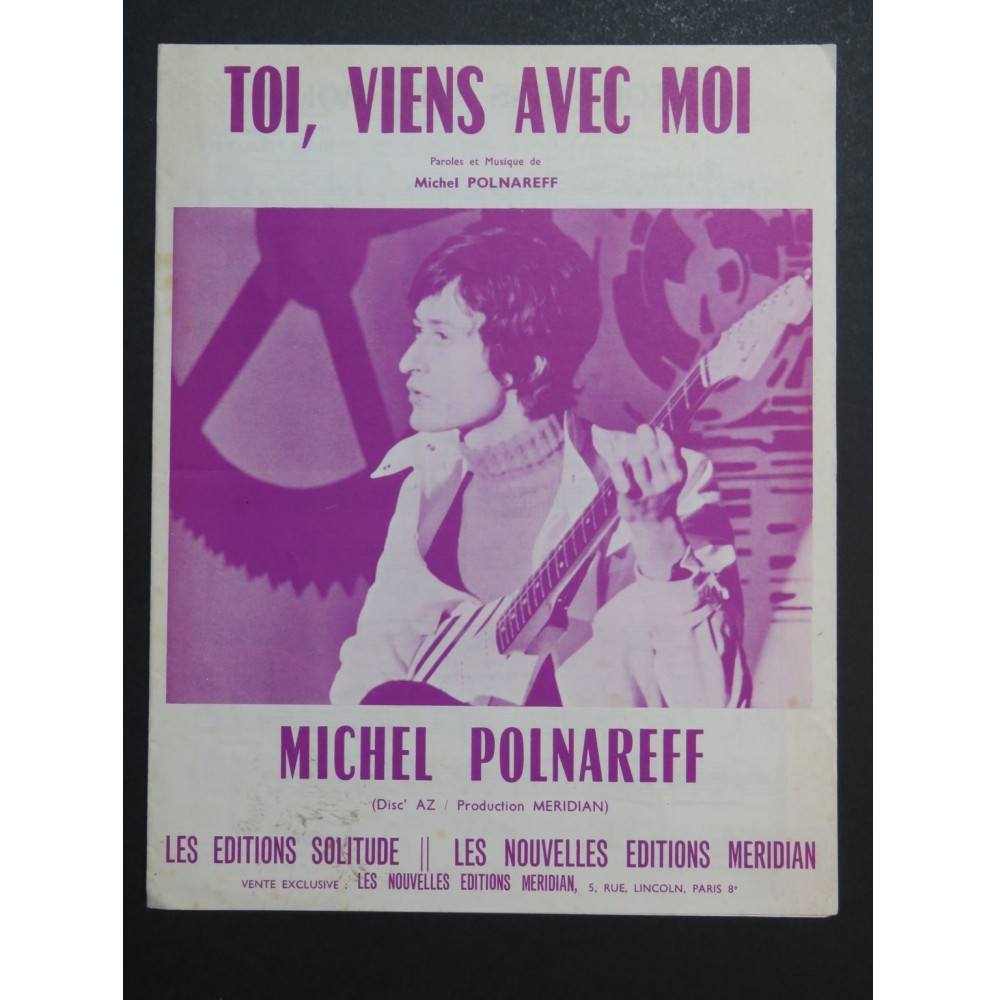 Toi Viens avec moi Michel Polnareff Chant Piano 1969