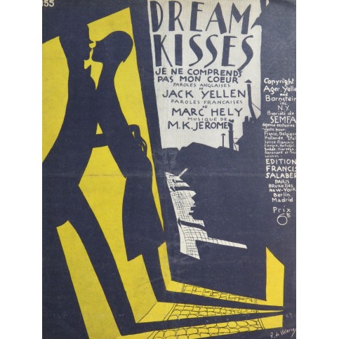 JEROME M. K. Dream Kisses Chant Piano 1928