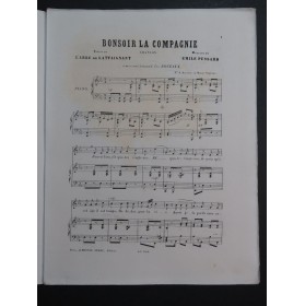 PESSARD Émile Bonsoir la Compagnie Chant Piano ca1875