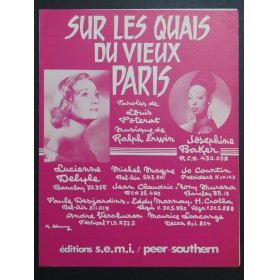 Sur les Quais du Vieux Paris Joséphine Baker Chant Piano 1958