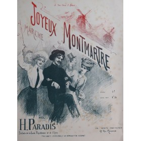 PARADIS H. Joyeux Montmartre Piano