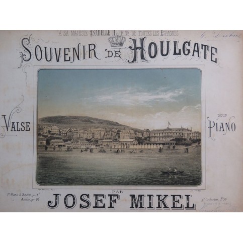 MIKEL Josef Souvenir de Houlgate Suite de Valses Piano ca1860