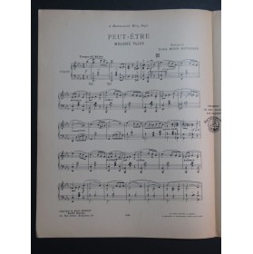 MOON MEVENSEN Teddy Peut-être Piano 1925