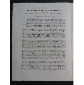 DARCIER Louis Les Femmes ! c'est des Trompeuses Chant Piano ca1870