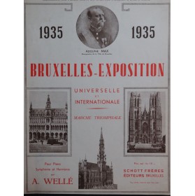 WELLÉ Alphonse Bruxelles Exposition Piano 1935