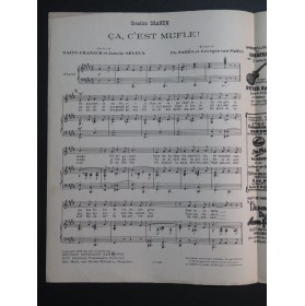 PARÈS Ph. et VAN PARYS Georges Ça, c'est Mufle ! Chant Piano 1928