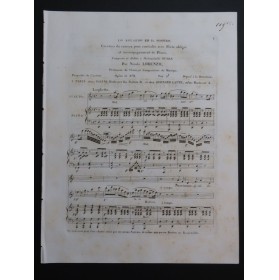 LORENZO Nicolo Lo Sguardo ed il Sospiro Chant Piano Flûte ca1840