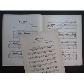 MASSENET Jules Mélodie Violon Piano ca1900