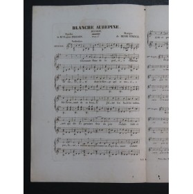 STREICH Henri Blanche Aubépine Chant Guitare ca1840