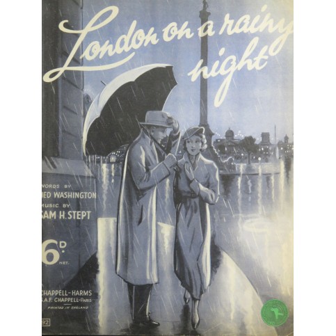 STEPT Sam H. London on a rainy night Chant Piano 1934