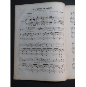 BORDÈSE Luigi Le Triomphe de Judith Chant Piano ca1850