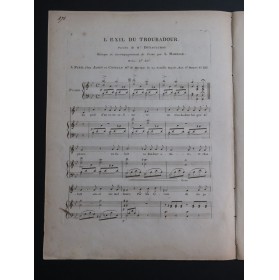 MARESSE Léo L'Exil du Troubadour Chant Piano ca1820