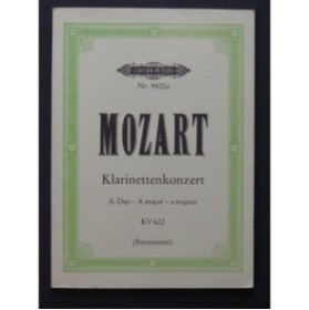 MOZART W. A. Konzert A dur KV 622 Orchestre Clarinette
