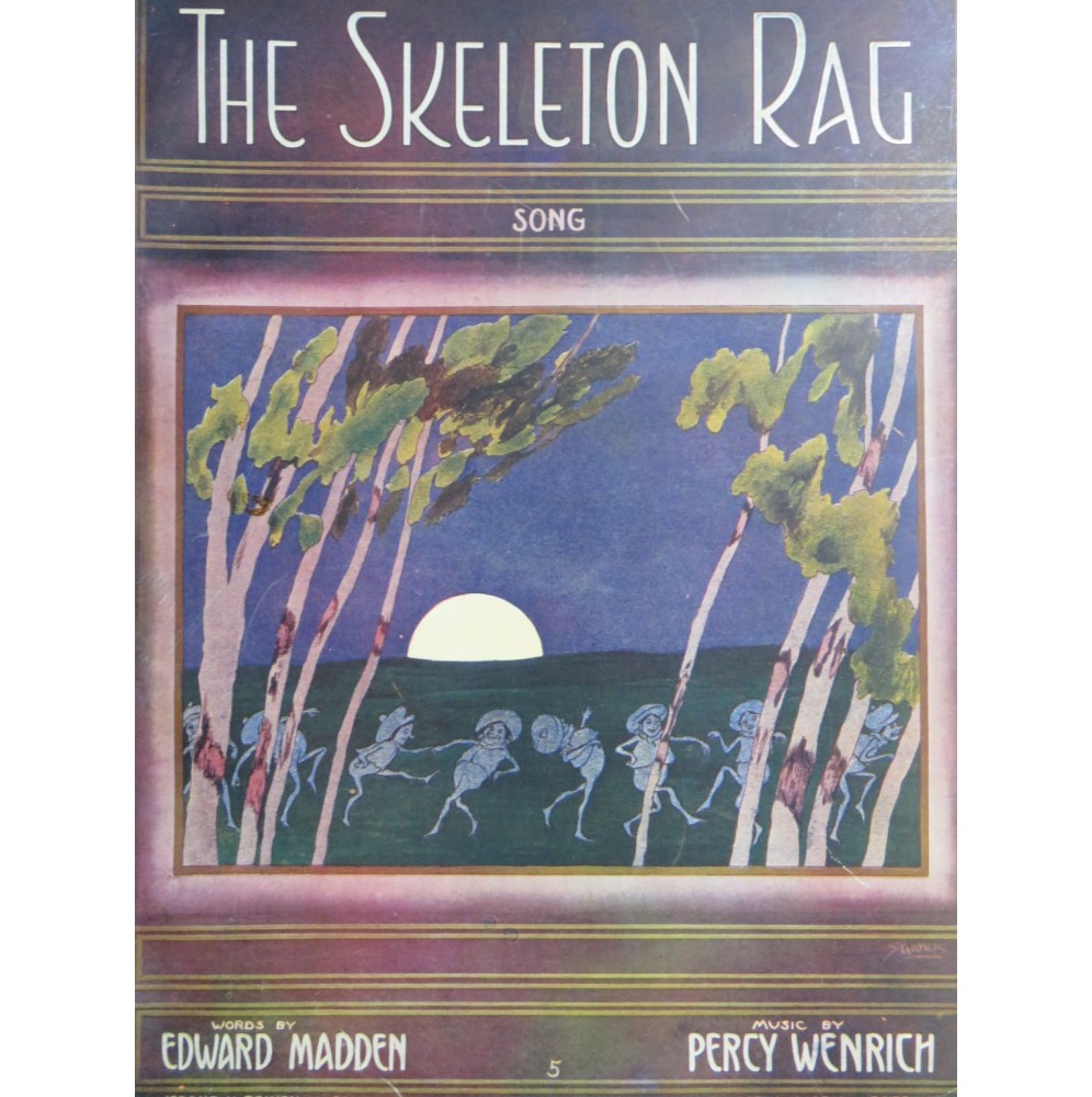 WENRICH Percy The Skeleton Rag Chant Piano 1911