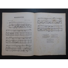 BÉRARD E. Magalouna Chant Piano Dédicace Ch. Gros Chant Piano 1878