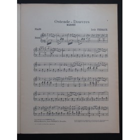 FREMAUX Louis Ostende-Douvres Piano 1910