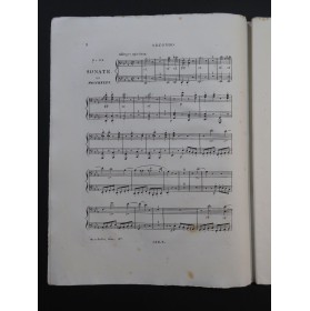 MOSCHELES Ignace Grande Sonate op 47 Piano 4 mains ca1820