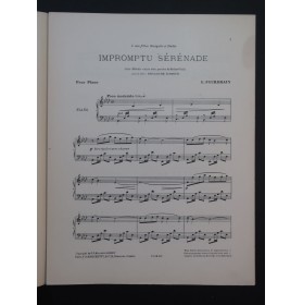 FOURDRAIN Émile Impromptu-Sérénade Piano 1912
