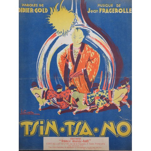 FRAGEROLLE Jean Tsin-Tsa-No Chant Piano 1926