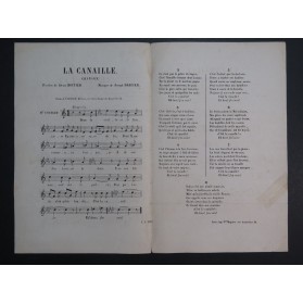 DARCIER Joseph La Canaille Chanson Célestin Nanteuil Chant XIXe